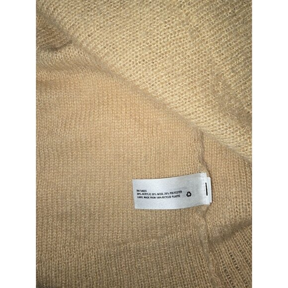 Gap XL Beige Professor Cardigan With Black Elbow Patches Academia - Picture 6 of 6
